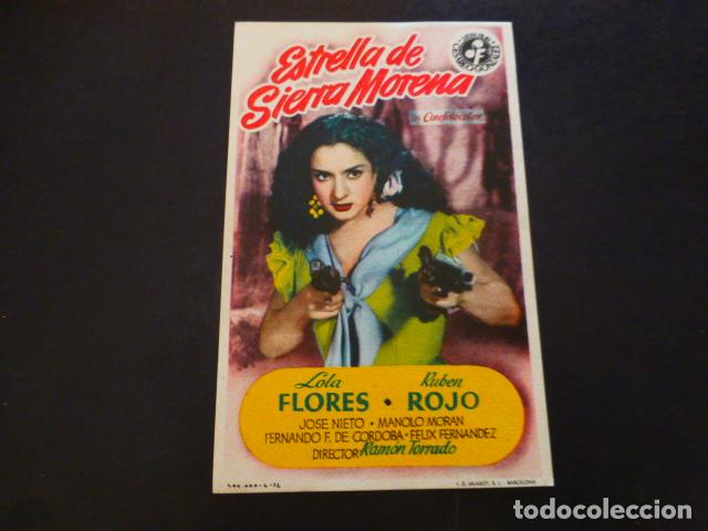 Cine: ESTRELLA DE SIERRA MORENA PROGRAMA DE MANO SIN PUBLICIDAD - Foto 1