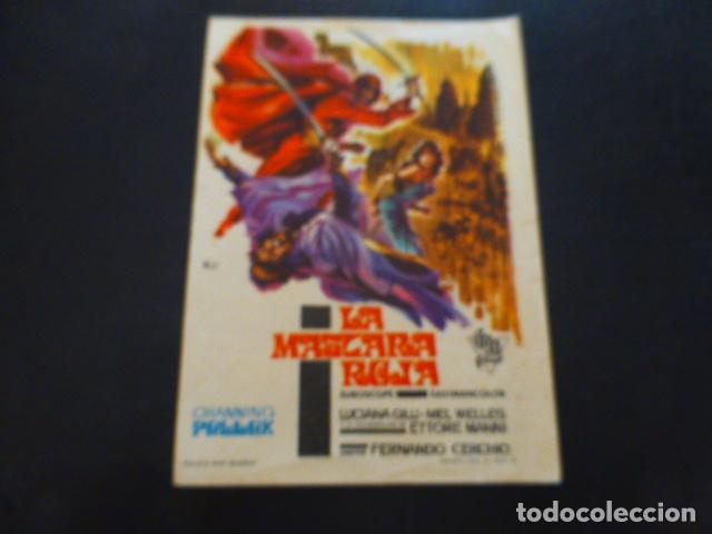 Cine: LA MASCARA ROJA PROGRAMA DE MANO SIN PUBLICIDAD - Foto 1