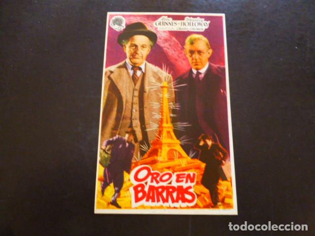 Cine: ORO EN BARRAS PROGRAMA DE MANO SIN PUBLICIDAD - Foto 1