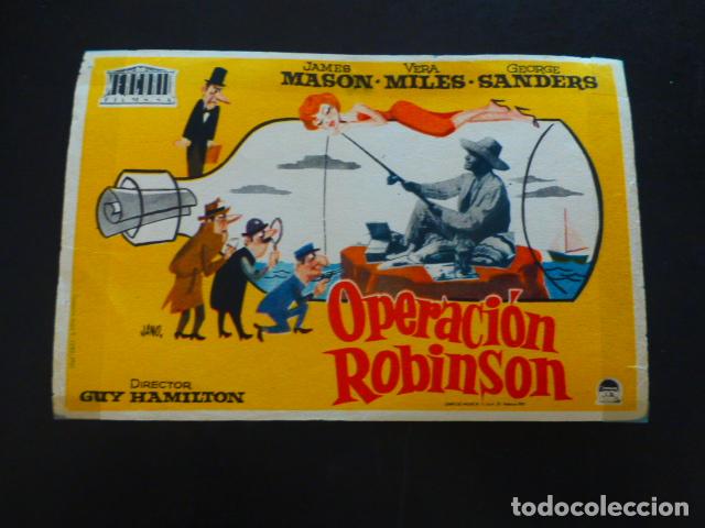 Cine: OPERACION ROBINSON PROGRAMA DE MANO SIN PUBLICIDAD - Foto 1