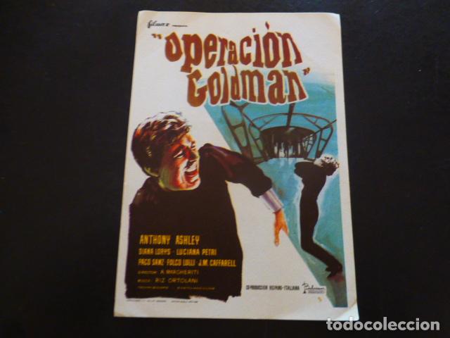 Cine: OPERACION GOLDMAN PROGRAMA DE MANO SIN PUBLICIDAD - Foto 1