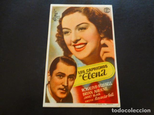 Cine: LOS CAPRICHOS DE ELENA PROGRAMA DE MANO SIN PUBLICIDAD - Foto 1