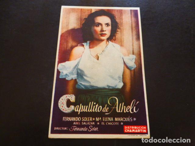 Cine: CAPULLITO DE ALHELI PROGRAMA DE MANO SIN PUBLICIDAD - Foto 1