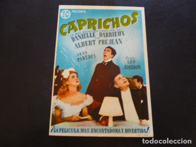Cine: CAPRICHOS PROGRAMA DE MANO SIN PUBLICIDAD - Foto 1