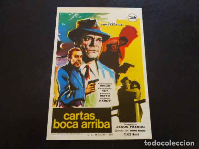 Cine: CARTAS BOCA ARRIBA PROGRAMA DE MANO SIN PUBLICIDAD - Foto 1