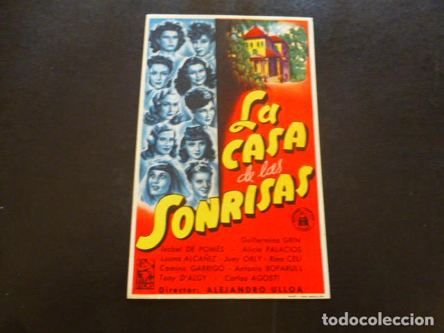 Cine: LA CASA DE LAS SONRISAS PROGRAMA DE MANO SIN PUBLICIDAD - Foto 1