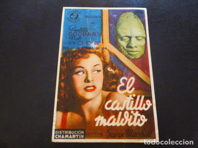 Cine: EL CASTILLO MALDITO PROGRAMA DE MANO SIN PUBLICIDAD - Foto 1
