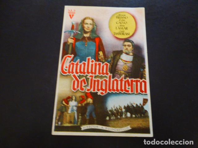 Cine: CATALINA DE INGLATERRA PROGRAMA DE MANO SIN PUBLICIDAD - Foto 1