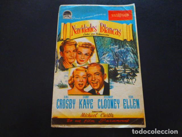 Cine: NAVIDADES BLANCAS PROGRAMA DE MANO SIN PUBLICIDAD - Foto 1