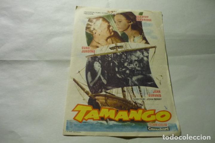 Cine: programa tamango .-cud jurgens.-publicidad oriente.-tona - Foto 1