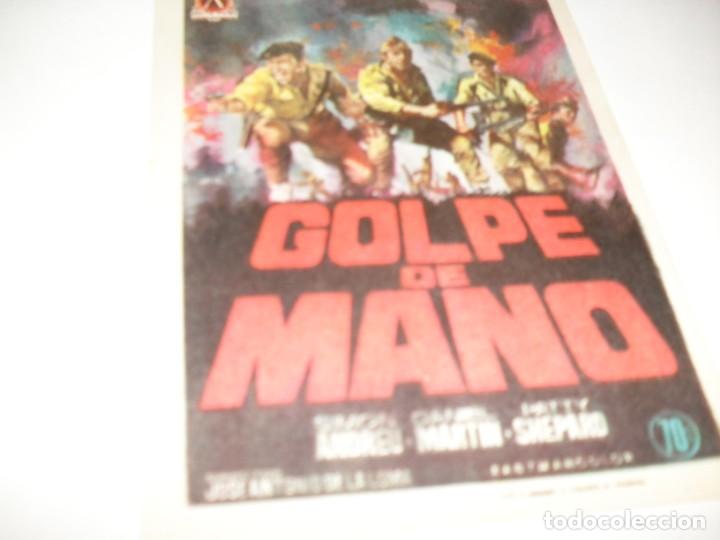 Cine: programa de mano sencillo,sin texto publicitario.titulo: GOLPE DE MANO(SIMON ANDREU) - Foto 1