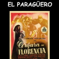 Cine: FOLLETO DE MANO ORIGINAL AÑO 1941 CONJURA EN FLORENCIA