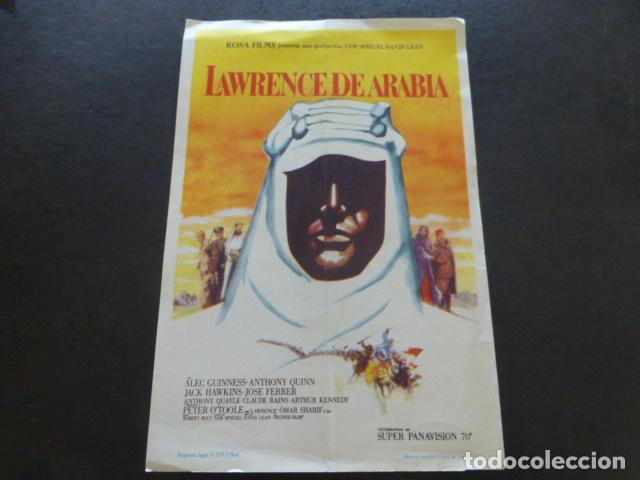Cine: LAWRENCE DE ARABIA PROGRAMA DE MANO SIN PUBLICIDAD - Foto 1