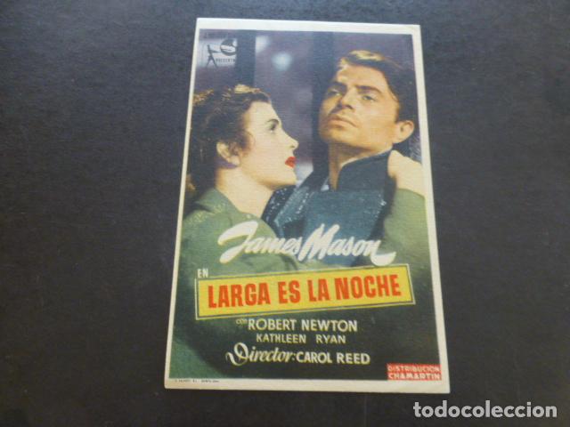 Cine: LARGA ES LA NOCHE PROGRAMA DE MANO SIN PUBLICIDAD - Foto 1