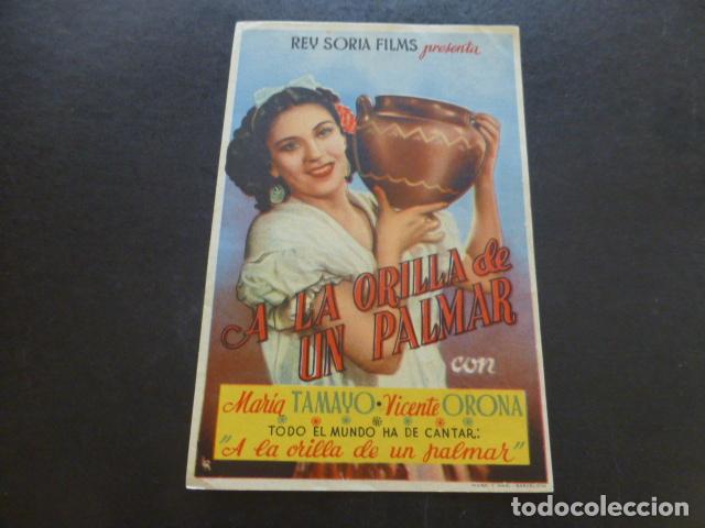 Cine: A LA ORILLA DE UN PALMAR PROGRAMA DE MANO SIN PUBLICIDAD - Foto 1