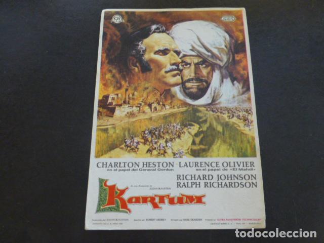 Cine: KARTUM PROGRAMA DE MANO SIN PUBLICIDAD - Foto 1