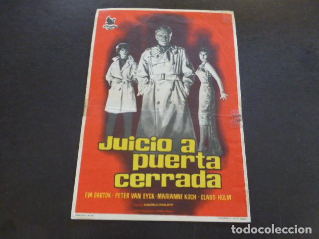 Cine: JUICIO A PUERTA CERRADA PROGRAMA DE MANO SIN PUBLICIDAD - Foto 1