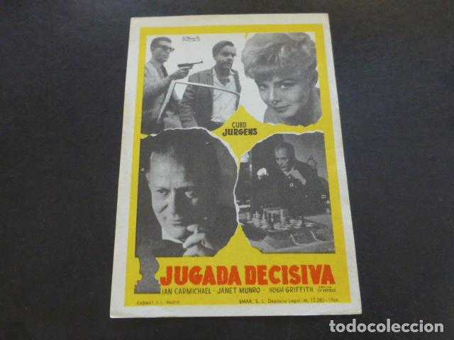 Cine: JUGADA DECISIVA PROGRAMA DE MANO SIN PUBLICIDAD - Foto 1