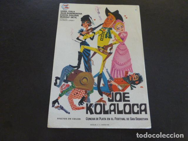 Cine: JOE KOLALOCA PROGRAMA DE MANO SIN PUBLICIDAD - Foto 1