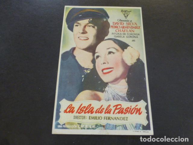 Cine: LA ISLA DE LA PASION PROGRAMA DE MANO SIN PUBLICIDAD - Foto 1