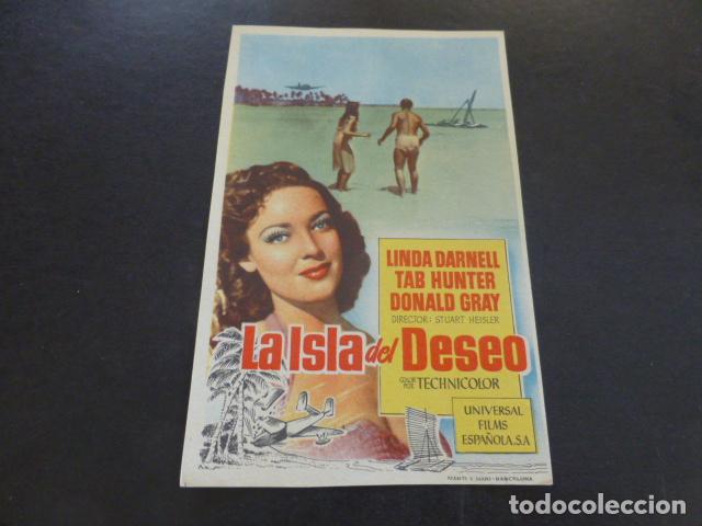 Cine: LA ISLA DEL DESEO PROGRAMA DE MANO SIN PUBLICIDAD - Foto 1