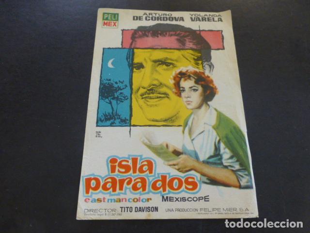 Cine: ISLA PARA DOS PROGRAMA DE MANO SIN PUBLICIDAD - Foto 1