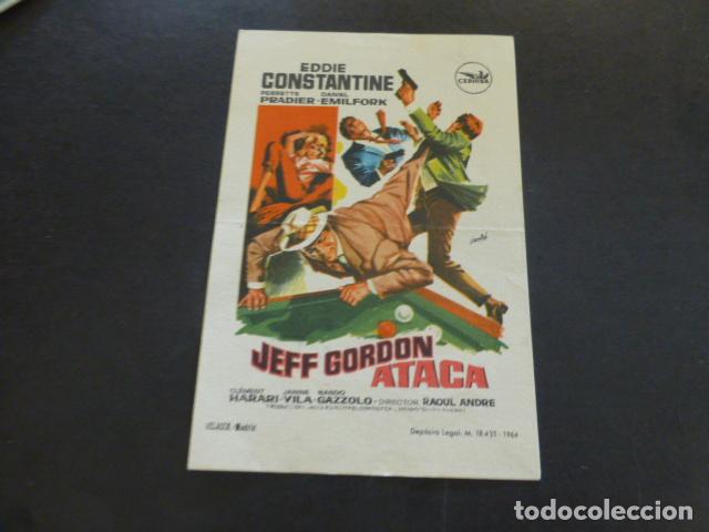 Cine: JEFF GORDON ATACA PROGRAMA DE MANO SIN PUBLICIDAD - Foto 1