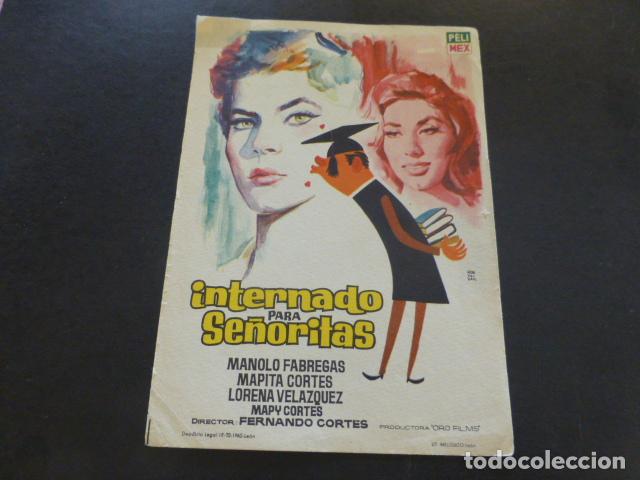 Cine: INTERNADO PARA SE&Ntilde;ORITAS PROGRAMA DE MANO SIN PUBLICIDAD - Foto 1