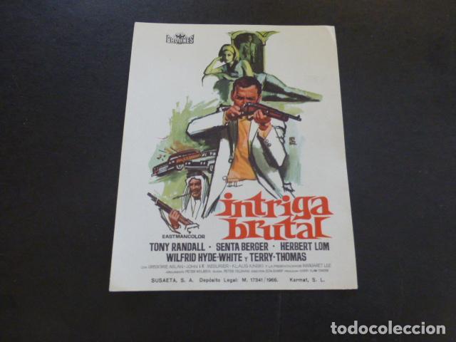 Cine: INTRIGA BRUTAL PROGRAMA DE MANO SIN PUBLICIDAD - Foto 1