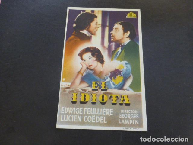 Cine: EL IDIOTA PROGRAMA DE MANO SIN PUBLICIDAD - Foto 1