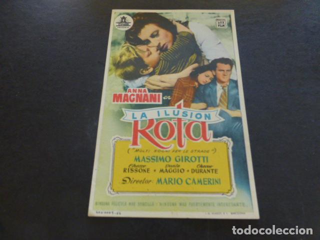 Cine: LA ILUSI&Oacute;N ROTA PROGRAMA DE MANO SIN PUBLICIDAD - Foto 1