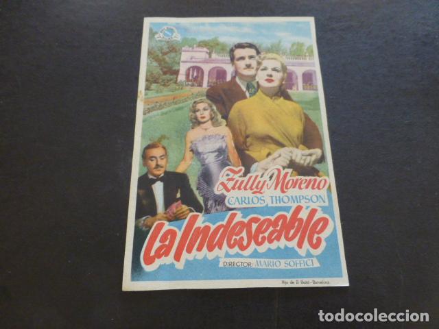 Cine: LA INDESEABLE PROGRAMA DE MANO SIN PUBLICIDAD - Foto 1