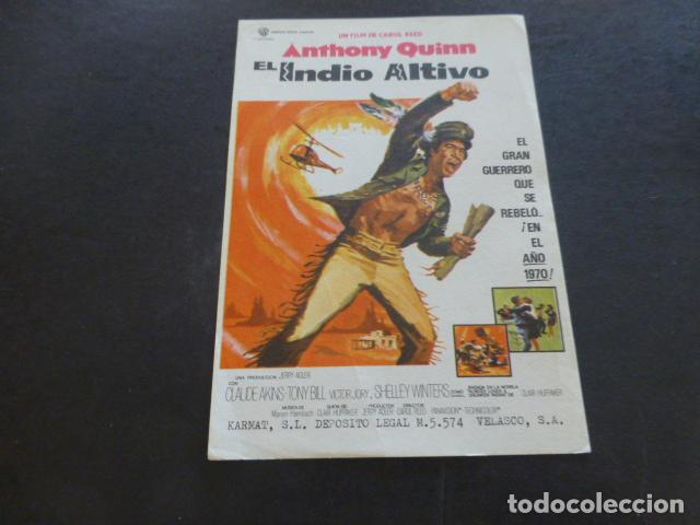 Cine: EL INDIO ALTIVO PROGRAMA DE MANO SIN PUBLICIDAD - Foto 1