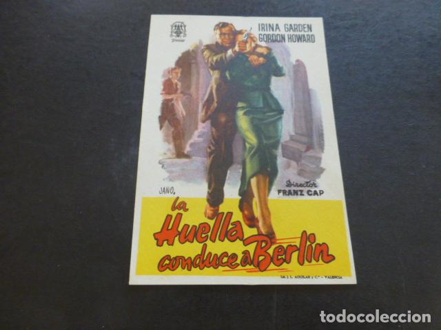 Cine: LA HUELLA CONDUCE A BERL&Iacute;N PROGRAMA DE MANO SIN PUBLICIDAD - Foto 1