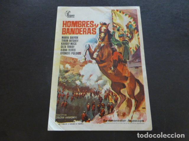 Cine: HOMBRES Y BANDERAS PROGRAMA DE MANO SIN PUBLICIDAD - Foto 1