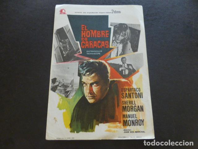 Cine: EL HOMBRE DE CARACAS PROGRAMA DE MANO SIN PUBLICIDAD - Foto 1