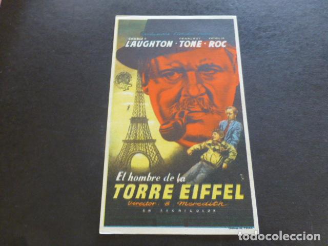 Cine: EL HOMBRE DE LA TORRE EIFFEL PROGRAMA DE MANO SIN PUBLICIDAD - Foto 1