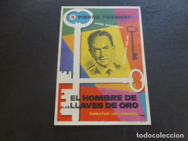 Cine: EL HOMBRE DE LAS LLAVES DE ORO PROGRAMA DE MANO SIN PUBLICIDAD - Foto 1