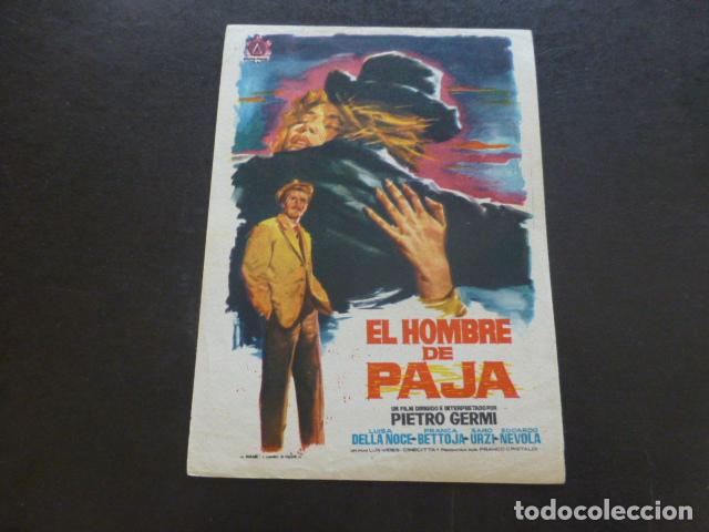 Cine: EL HOMBRE DE PAJA PROGRAMA DE MANO SIN PUBLICIDAD - Foto 1