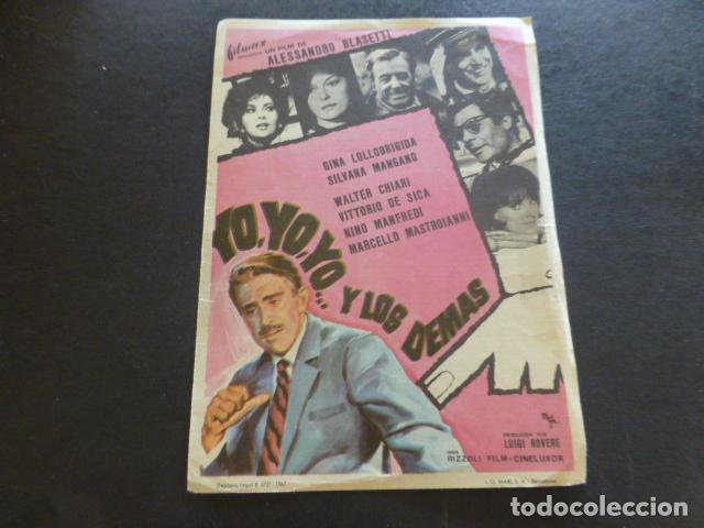 Cine: YO, YO, YO Y LOS DEM&Aacute;S PROGRAMA DE MANO SIN PUBLICIDAD - Foto 1