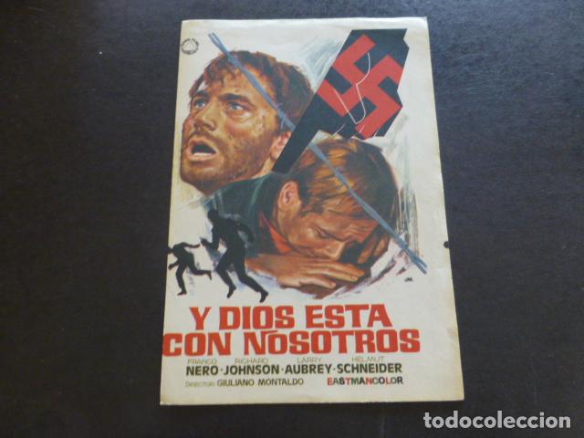 Cine: Y DIOS EST&Aacute; CON NOSOTROS PROGRAMA DE MANO SIN PUBLICIDAD - Foto 1