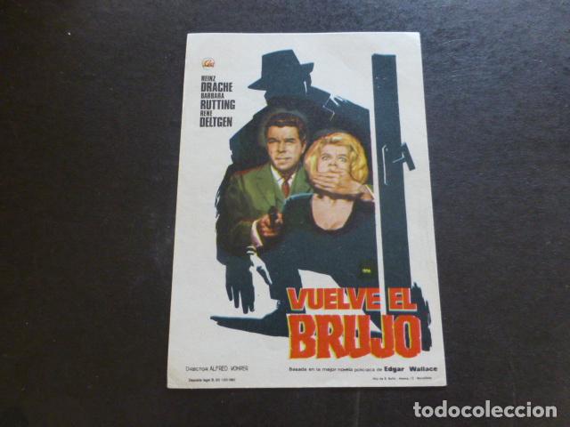 Cine: VUELVE EL BRUJO PROGRAMA DE MANO SIN PUBLICIDAD - Foto 1