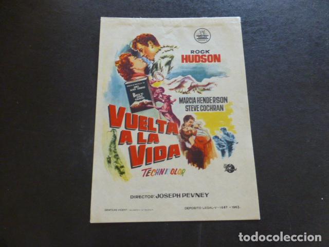 Cine: VUELTA A LA VIDA PROGRAMA DE MANO SIN PUBLICIDAD - Foto 1