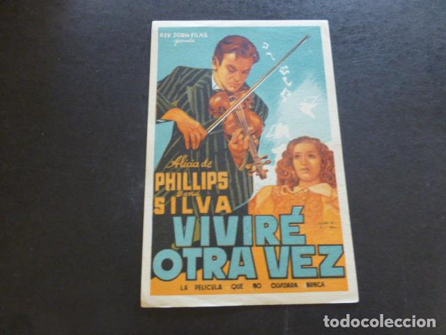 Cine: VIVIR&Eacute; OTRA VEZ PROGRAMA DE MANO SIN PUBLICIDAD - Foto 1