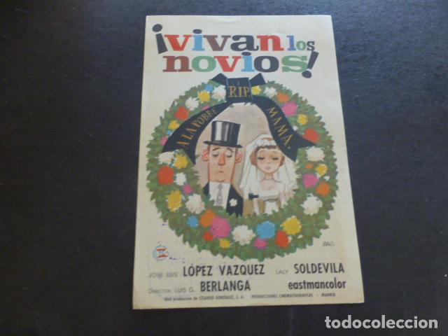 Cine: &iexcl;VIVAN LOS NOVIOS! PROGRAMA DE MANO SIN PUBLICIDAD - Foto 1