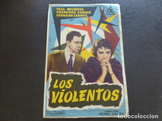 Cine: LOS VIOLENTOS PROGRAMA DE MANO SIN PUBLICIDAD - Foto 1