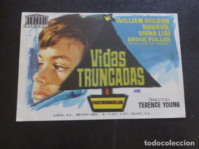 Cine: VIDAS TRUNCADAS PROGRAMA DE MANO SIN PUBLICIDAD - Foto 1