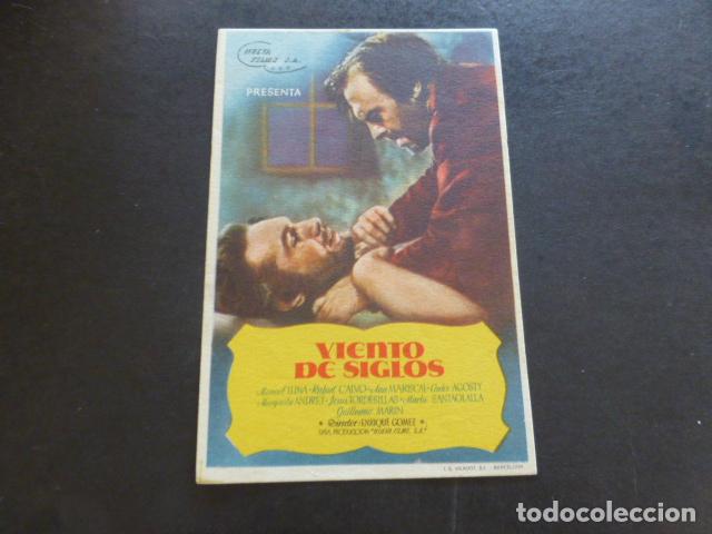 Cine: VIENTO DE SIGLOS PROGRAMA DE MANO SIN PUBLICIDAD - Foto 1