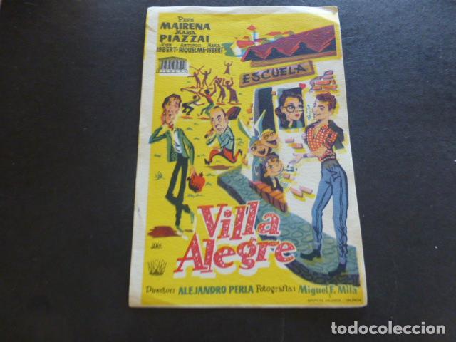 Cine: VILLA ALEGRE PROGRAMA DE MANO SIN PUBLICIDAD - Foto 1
