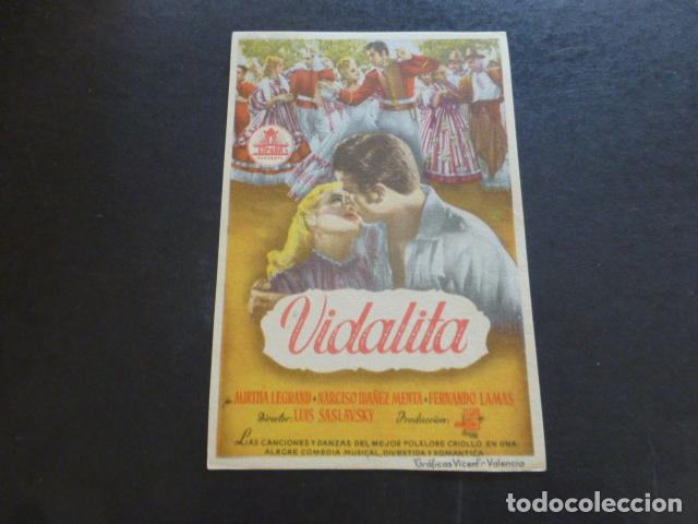 Cine: VIDALITA PROGRAMA DE MANO SIN PUBLICIDAD - Foto 1